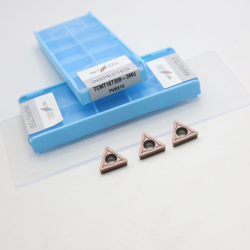 Gecoat Carbide Turning Insert TCMT09 TCMT11 TCMT16 Positieve CNC-insert met 3MU half afgewerkte chipbreaker