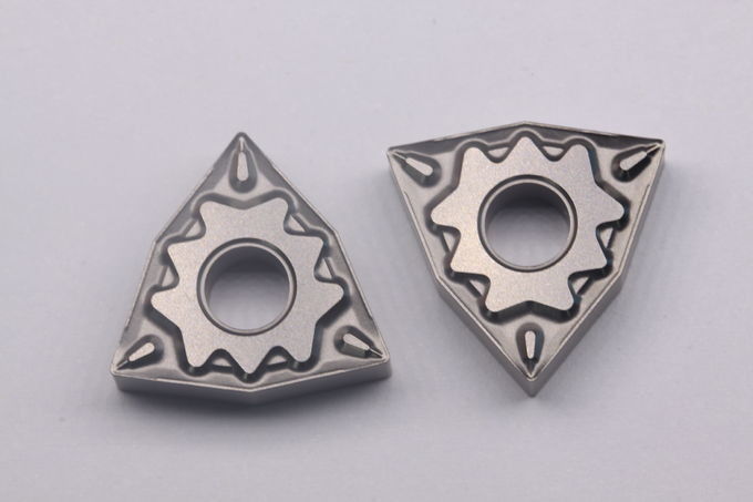 CNC Cermet-invoegsel, draaibank-draaiwerktuig WNMG0804 koolstofstaal voor dimensie-nauwkeurigheid P10