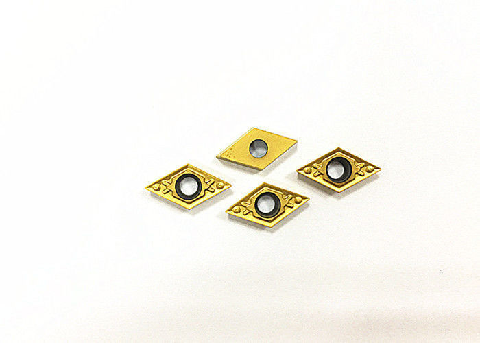 Cnc-draaiwerktuigen Cermet-draaiwerktuigen inbrengen Gouden kleur Oxidatieweerstand DCMT07 DCMT11